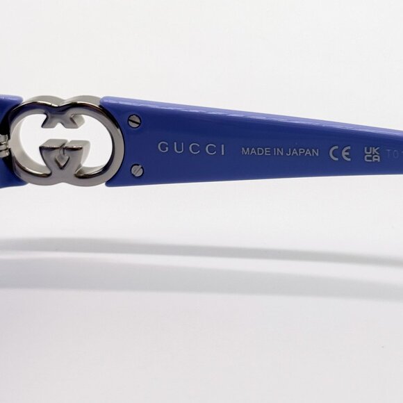 NEW GUCCI SUNGLASSES WOMEN OVAL PURPLE GUCCI GG1662SA 003 - Picture 10 of 11